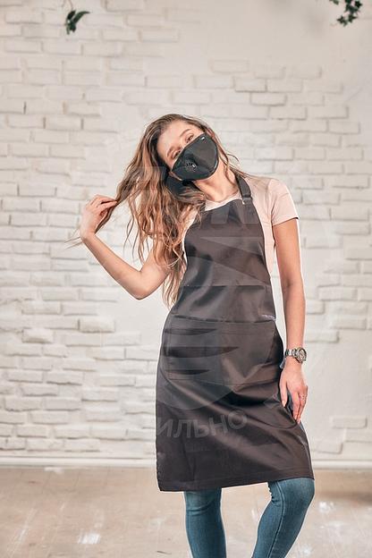 Комплект черный Фартук Satori + Маска FSK опт фото 1
