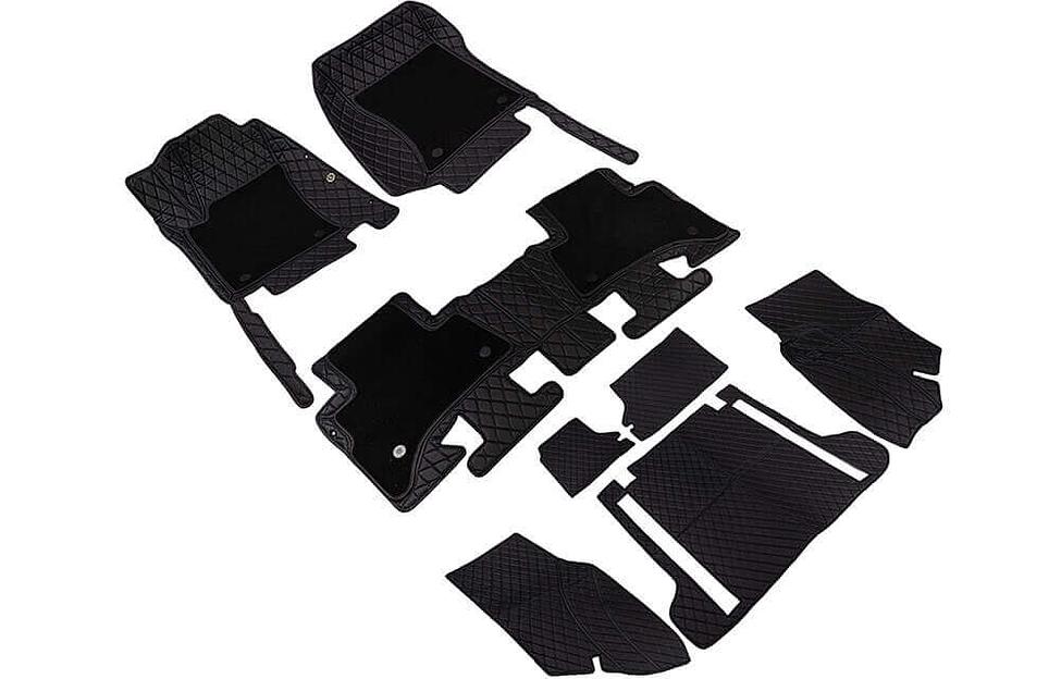 Ковры для автомобиля и багажник с текстильной вставкой 5D Lux на заказ, опт фото 7