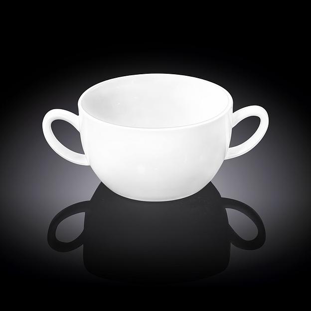 Бульонница 440 мл. d=110 мм. h=66 мм. с ручками Wilmax /4/48/ фото 1