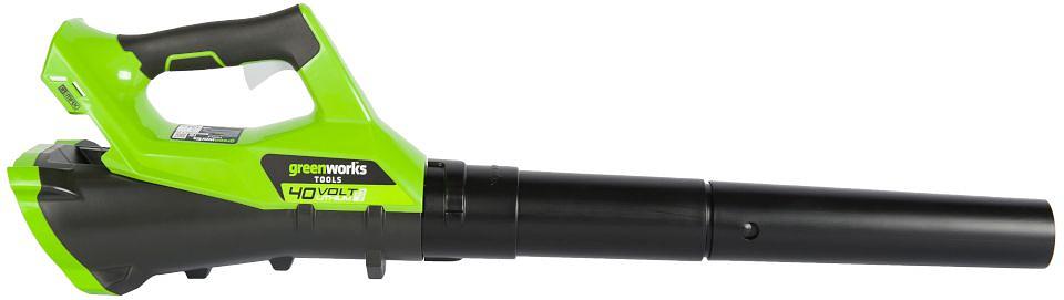 Воздуходувка Greenworks G40ABK4 пит.:от аккум. зеленый/черный фото 2