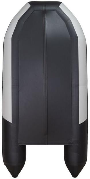 Лодка Таймень NX 2850 киль, слань , 2850*1320*400 мм., цвет: серый-черный фото 4