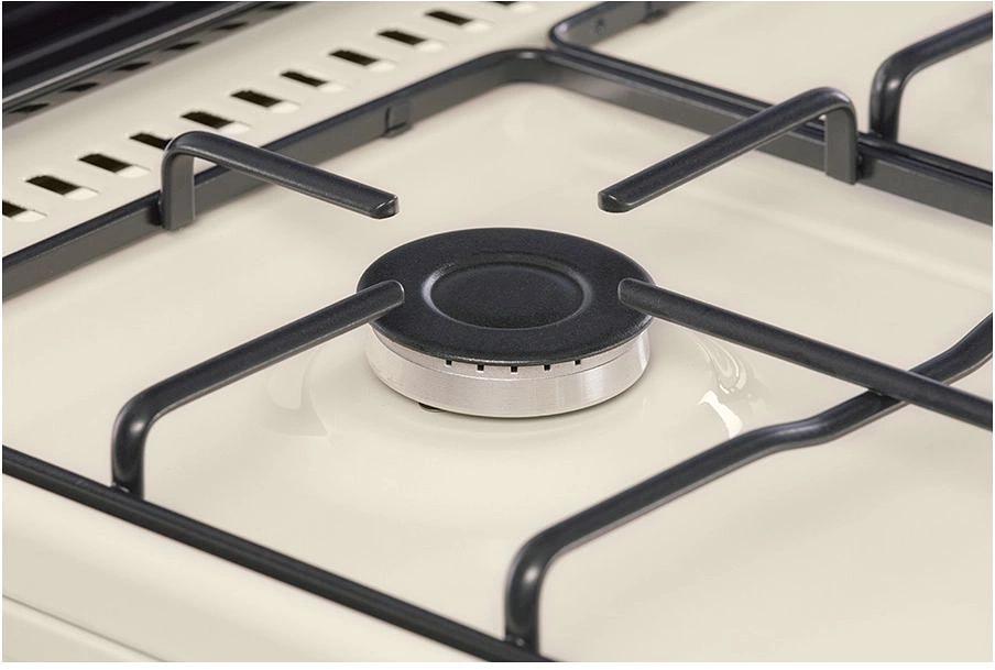 Плита Газовая Nordfrost GG6061Y бежевый (металлическая крышка) реш.сталь фото 7