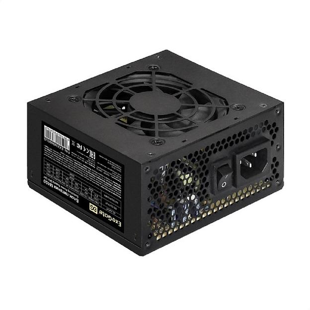 Exegate EX234946/251768 RUS Блок питания 450W ITX-M450, SFX, 8cm fan, 24+4pin, 2*SATA, 1*FDD, 1*IDE фото 1