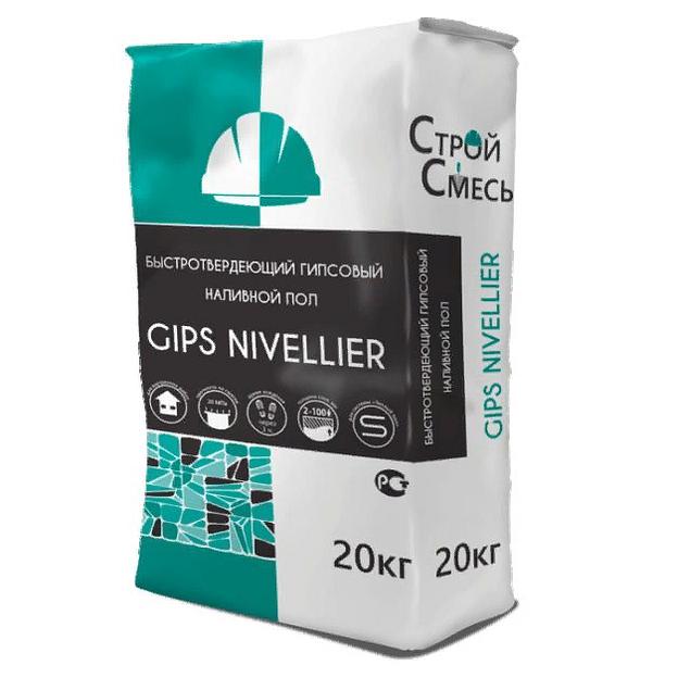 Быстротвердеющий гипсовый наливной пол «Gips Nivellier» 20 кг опт фото 1
