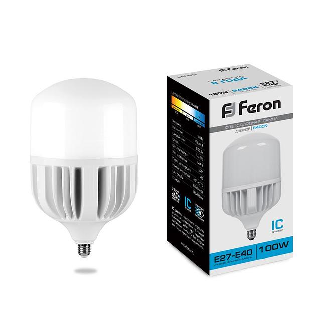 Лампа светодиодная LED 100вт Е27/Е40 дневной фото 1