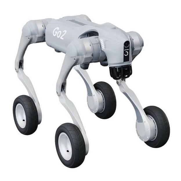 Бионический четырехопорный колесный робот бренда Unitree модели Go2-W версии Smart Edition фото 3