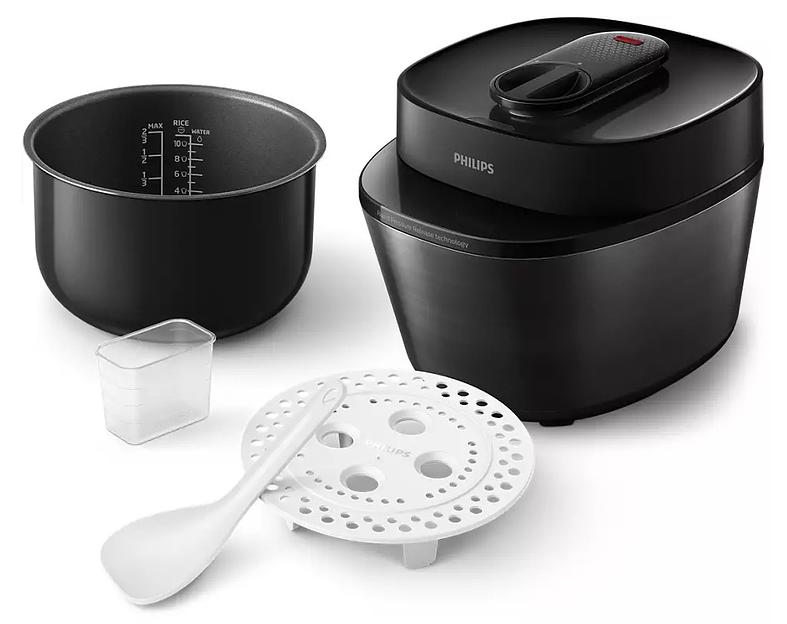 Мультиварка-скороварка Philips HD2151/40 5л 1000Вт черный фото 5