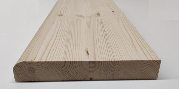 Подоконник деревянный 300х1500х28 мм сосна АА фото 1