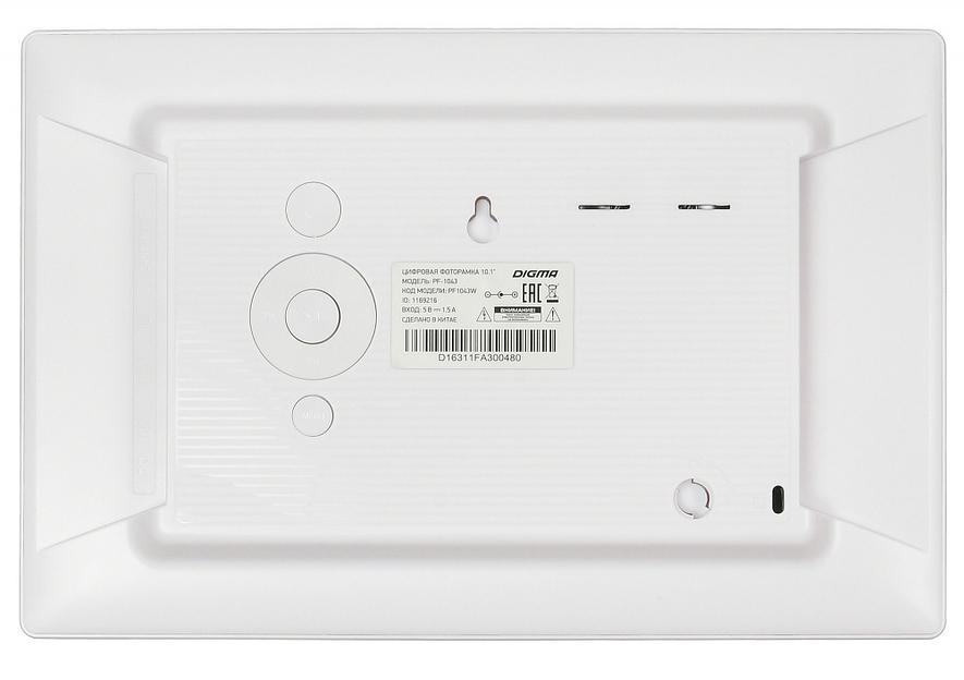 Фоторамка Digma 10.1" PF-1043 IPS 1280x800 белый пластик ПДУ Видео фото 5