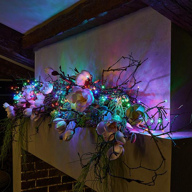 Гирлянда светодиодная с контроллером Фейерверк 3м 200 светодиодов Разноцветный свет Провод зеленый ULD-S0300-200/DGA MULTI IP20 FIRECRACKER фото 3