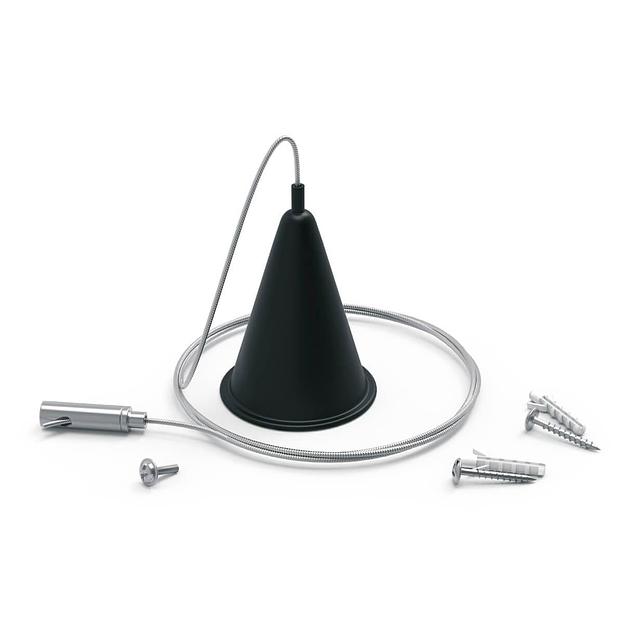 Комплект подвесов для трековых шинопроводов 1шт цвет черный однофазный Gauss Gauss TR119 фото 1