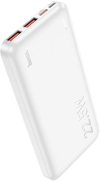 Мобильный аккумулятор Hoco J101 Astute white 10000mAh QC/PD 3A 2xUSB-A/USB-C серый фото 1
