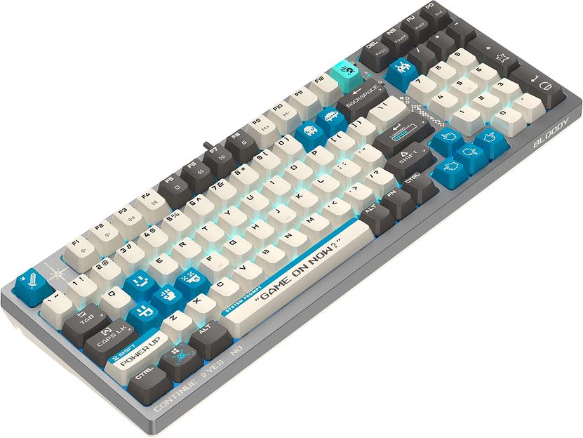 Клавиатура A4Tech Bloody S98 Pixels Blue механическая темно-серый/бежевый USB for gamer LED (S98) фото 3