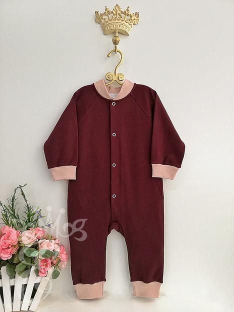 Комбинезон для малышей «Её малышество» бордовый, 2119КБр, опт фото 1