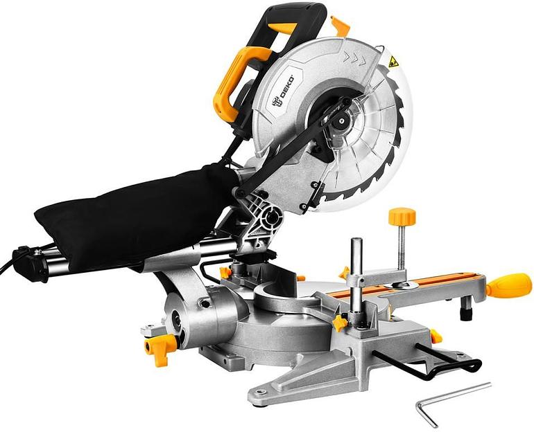 Торцовочная пила Deko DKMS2200-255 Laser 2200Вт 4500об/мин d=255мм фото 1