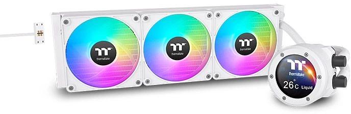 Система водяного охлаждения Thermaltake TH360 V2 Ultra EX Snow ARGB Soc-AM5/AM4/1151/1200/1700 белый Al+Cu LCD Ret (CL-W426-PL12SW-A) фото 1