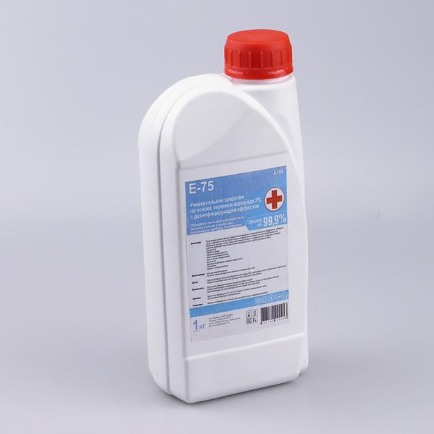 Средство на основе перекиси водорода 3% с дез. эффектом E-75 1 кг фото 3