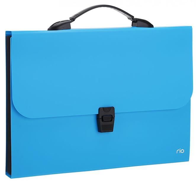 Папка-портфель Deli Rio EB40202 7 отдел. A4 полипропилен 0.6мм ассорти фото 1