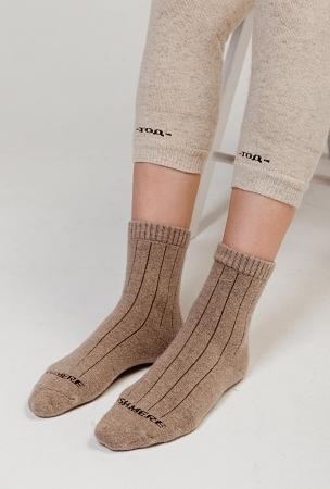 Носки из 100% кашемира TOD Оймс цвет коричневый фото 1