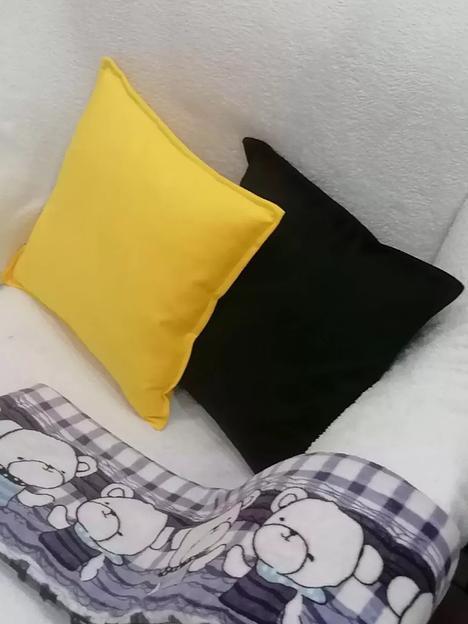 Декоративная подушка на диван 1 шт желтый цвет ОПТ фото 7