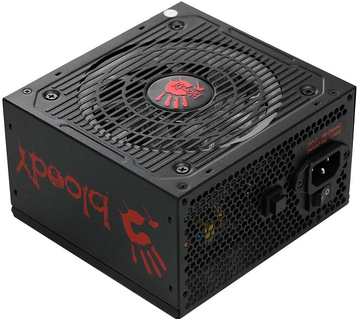 Блок питания Bloody ATX 700W BD-PS700W 80 PLUS WHITE (20+4pin) APFC 120mm fan color LED 6xSATA RTL фото 5