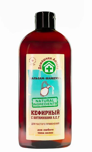Бальзам-шампунь «Кефирный» с витаминами А, Е, F 500 мл опт фото 1