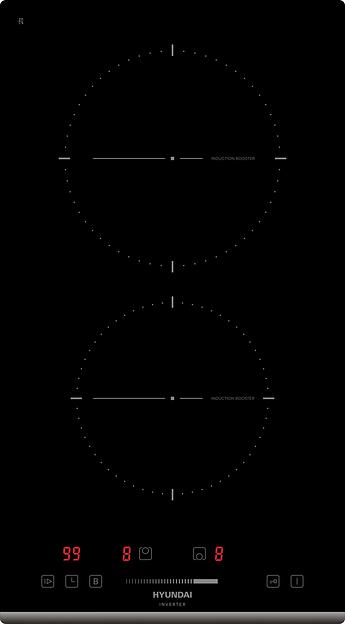 Индукционная варочная поверхность Hyundai HHI 3751 BG черный фото 1