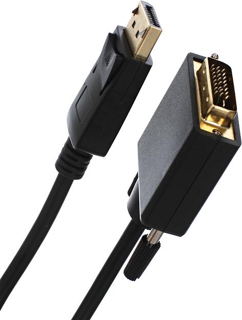 Кабель-переходник DisplayPort M ---> DVI M 1,8м VCOM VCOM DisplayPort M ---> DVI M 1,8м (CG606-1.8M) фото 2
