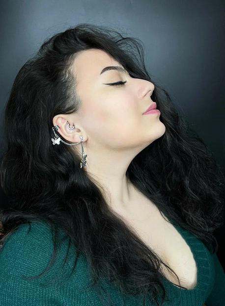 Серьга-Кафф бабочки ОПТ фото 1