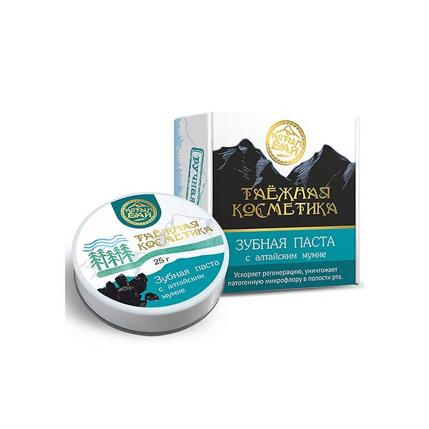 Зубная паста с мумиё Алтын Бай 25 г «Таёжная косметика», опт фото 3