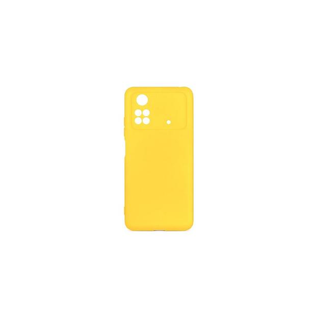 Чехол (клип-кейс) DF poCase-03, для Poco M4 Pro (4G), желтый [pocase-03 (yellow)] фото 1