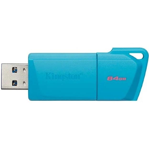 Флэш-драйв 64GB USB 3.2 DT Exodia M DTXM - NEON (AQUA BLUE) фото 1