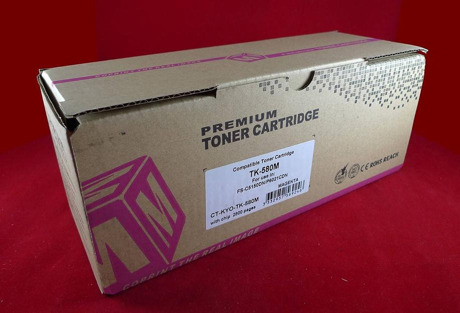 Тонер-картридж для Kyocera FS-C5150DN/P6021CDN TK-580M magenta 2.8K ELP Imaging® фото 1