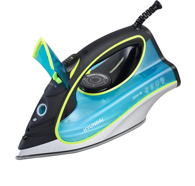 Утюг Hyundai H-SI01450 3000Вт голубой/желтый фото 3