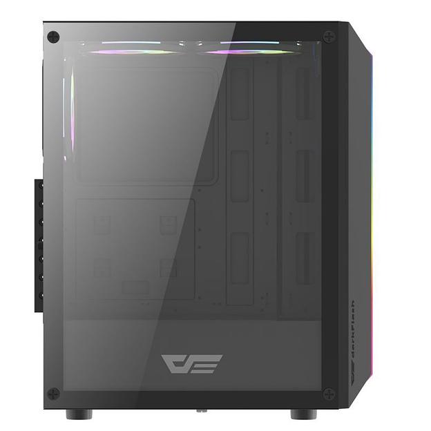 Корпус darkFlash DK151, Без БП, ATX, чёрный, 3xARGB FAN, 2xUSB2, 1xUSB3, бок: закалённое стекло (DK151-BK) фото 2