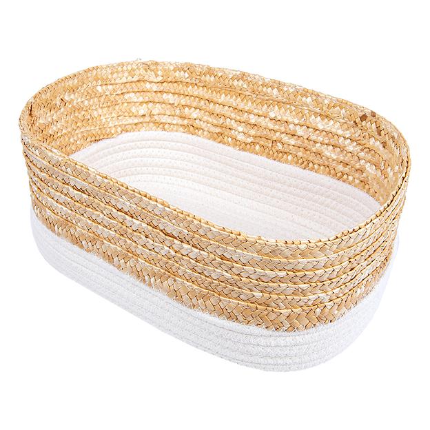 Корзина стеллажная "Сканди", Д330 Ш220 В140, молочный фото 1