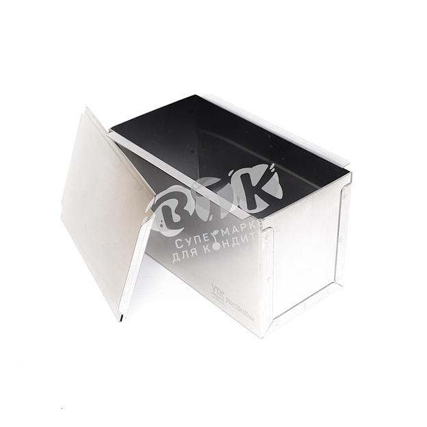 Форма для тостового хлеба с крышкой 200х120х110 мм нержавеющая сталь фото 1