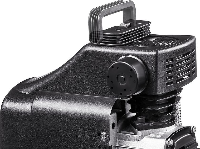 Компрессор поршневой Зубр КП-200-6 безмасляный 200л/мин 6л 1500Вт красный фото 3