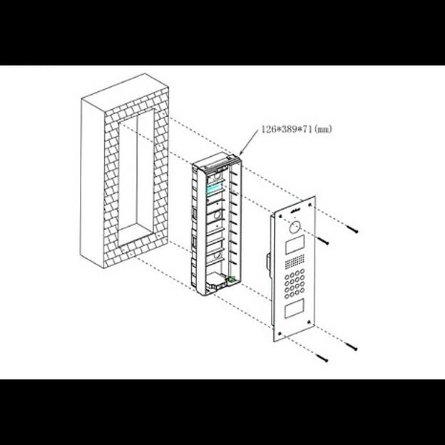Задняя панель для врезного монтажа Dahua VTOB103 для DHI-VTO1210C-X фото 2