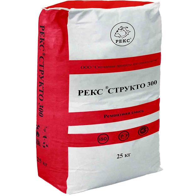 Смесь ремонтная для бетона РЕКС «Структо 300» 25 кг опт фото 1
