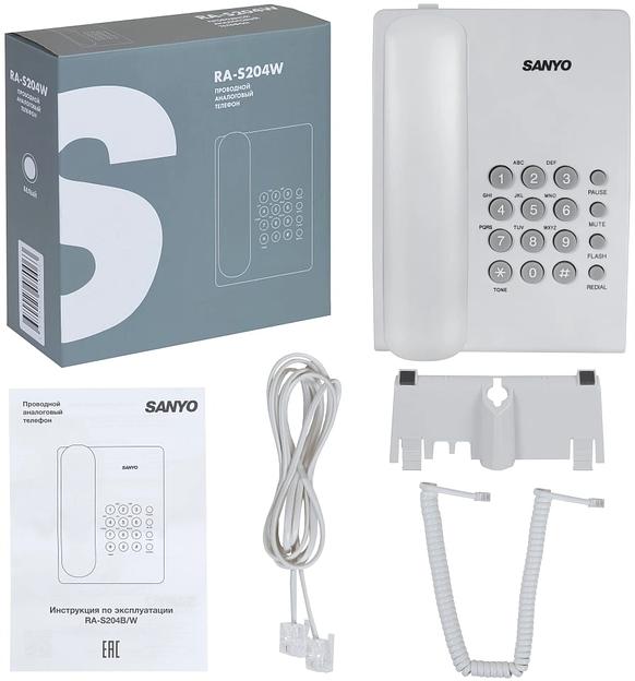SANYO RA-S204W Телефон проводной фото 5