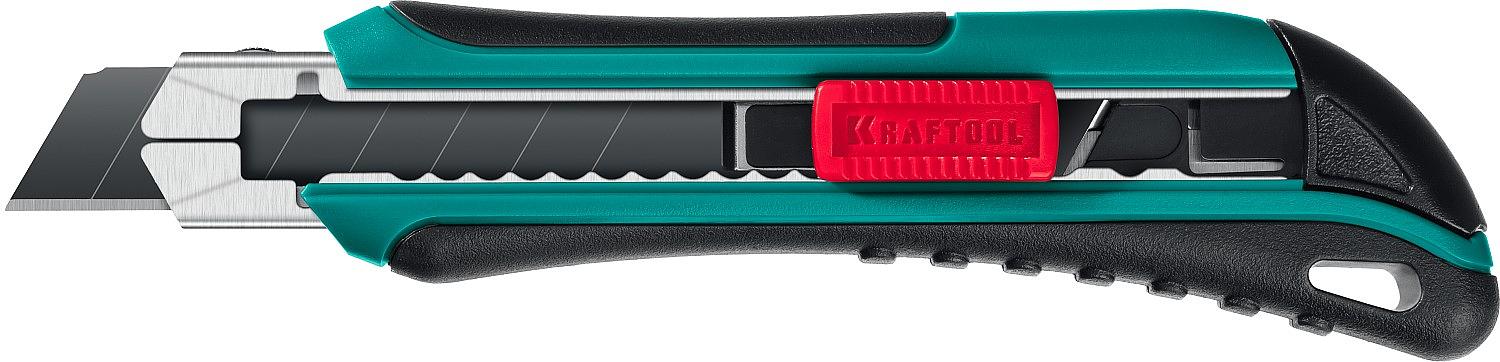 KRAFTOOL AK-18, 18 мм, нож с сегментированным лезвием (09193) фото 1