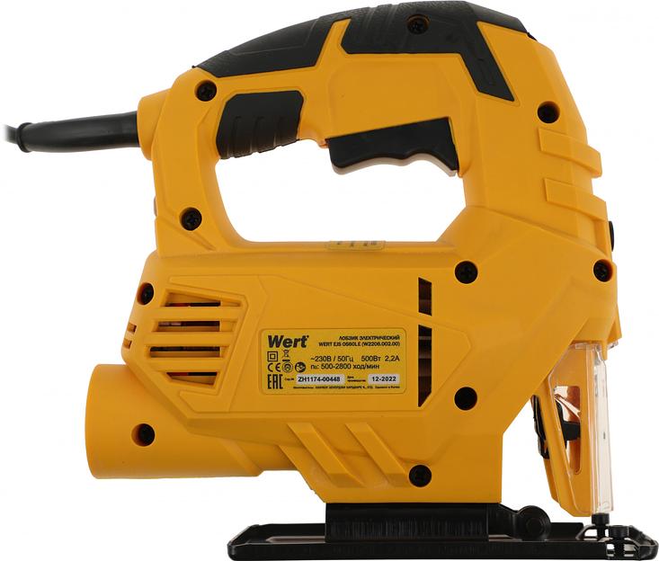 Лобзик Wert EJS 0560LE 500Вт 2800ходов/мин от электросети фото 4