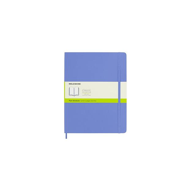 Блокнот Moleskine Classic Soft, 192стр, без разлиновки, мягкая обложка, голубая гортензия [qp623b42] фото 1
