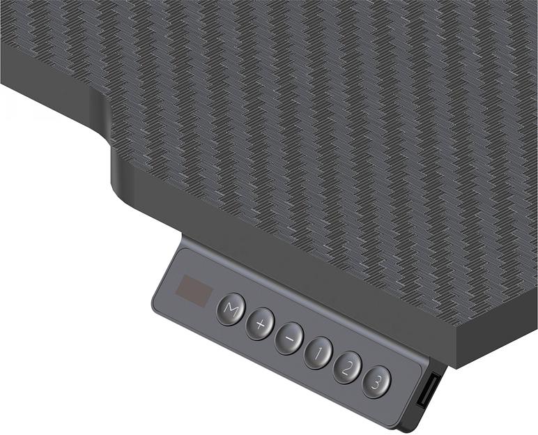 Стол для компьютера Cactus CS-EDXL-GBK столешница МДФ черный карбон каркас черный 140x60см фото 7