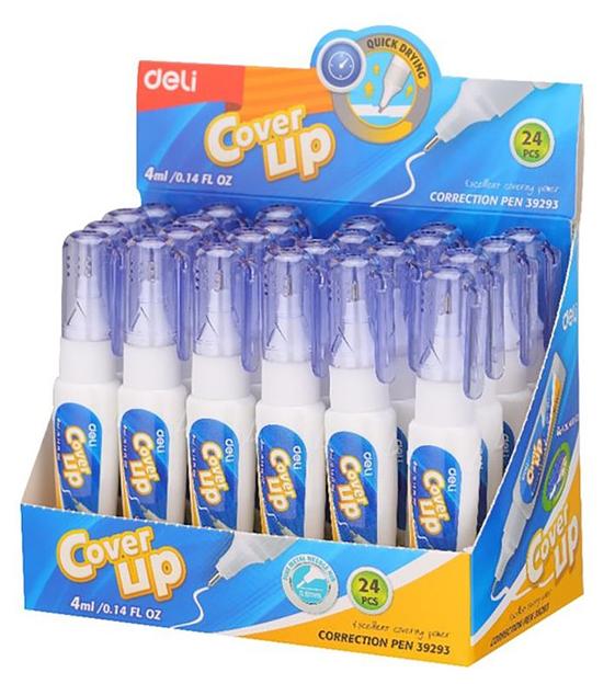 Ручка корректор Deli E39293 шариковый белый 4мл фото 1