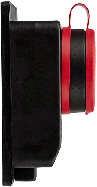 Розетка силов. Rexant 111-007 откр. зазем. крыш. IP44 черный/красный (упак.:1шт) фото 4