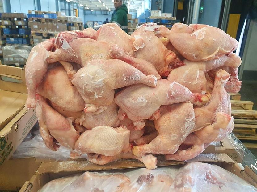 Окорочок на кости с хребтом ГОСТ РФ монолит замороженный фото 1