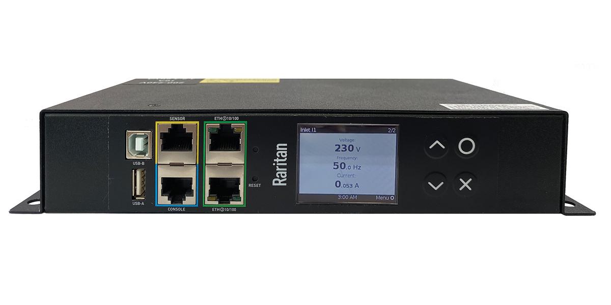 Устройство распределения электропитания PXO-2401CR. Управление по отдельным розеткам, 1 фаза, 230 В, 3,4 кВA. 16 A, 4 розетки: 4 х IEC C13, тип вилки: IEC60320, 1U горизонтальный PDU, поддержка кабелей SecureLock, Ethernet, RS-232, USB-A, USB-B, разъем дл фото 1