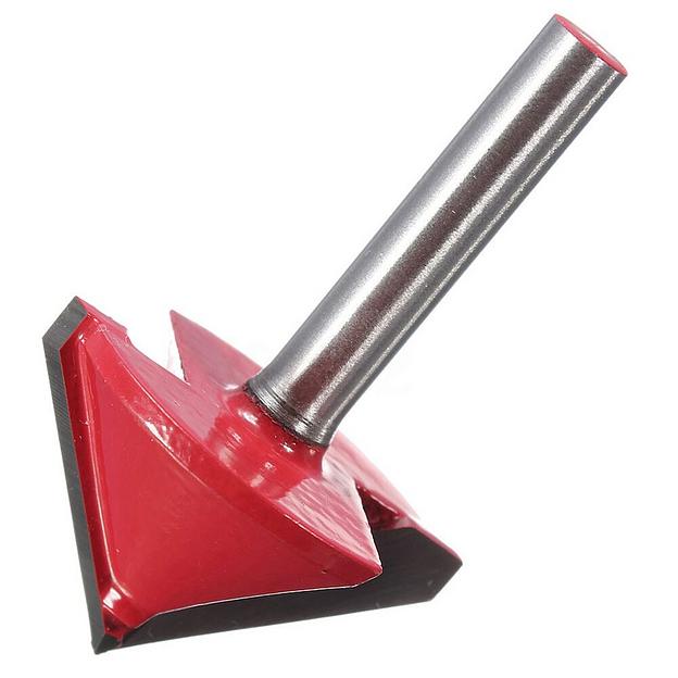 Фреза пазовая DELTATOOLS V-образная 60º D=32 S=6 фото 3